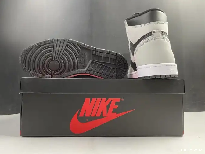 Rep Light Jordan Smoke 1 Grey Air White 555088-035 Black High Retro 0515